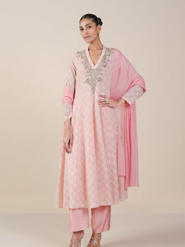 Georgette Suit Set - Blush