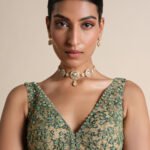 Embroidered Choli – Green