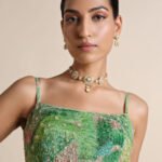 Embroidered Choli - Green