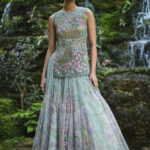 Applique Skirt Set - Blue