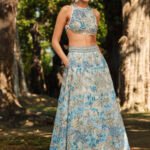 Resham Silk Skirt Set - Natural