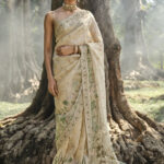 Pichhwai Silk Saree - Gold