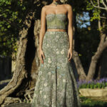 Silk Skirt Set - Sage