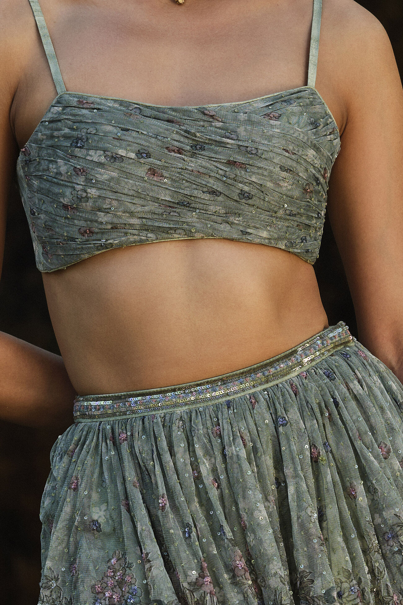 Aylsa Skirt Set in Sage - Image 3