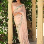 Chiffon Saree - Pink