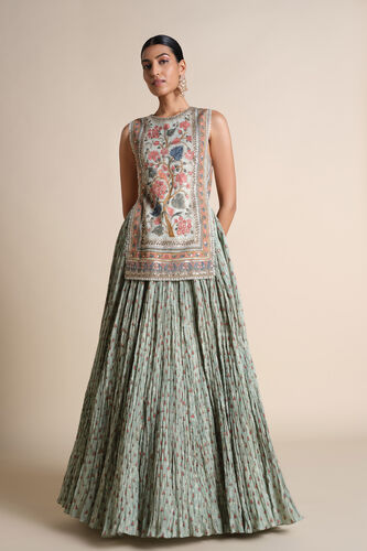 Azza Skirt Set in Sage