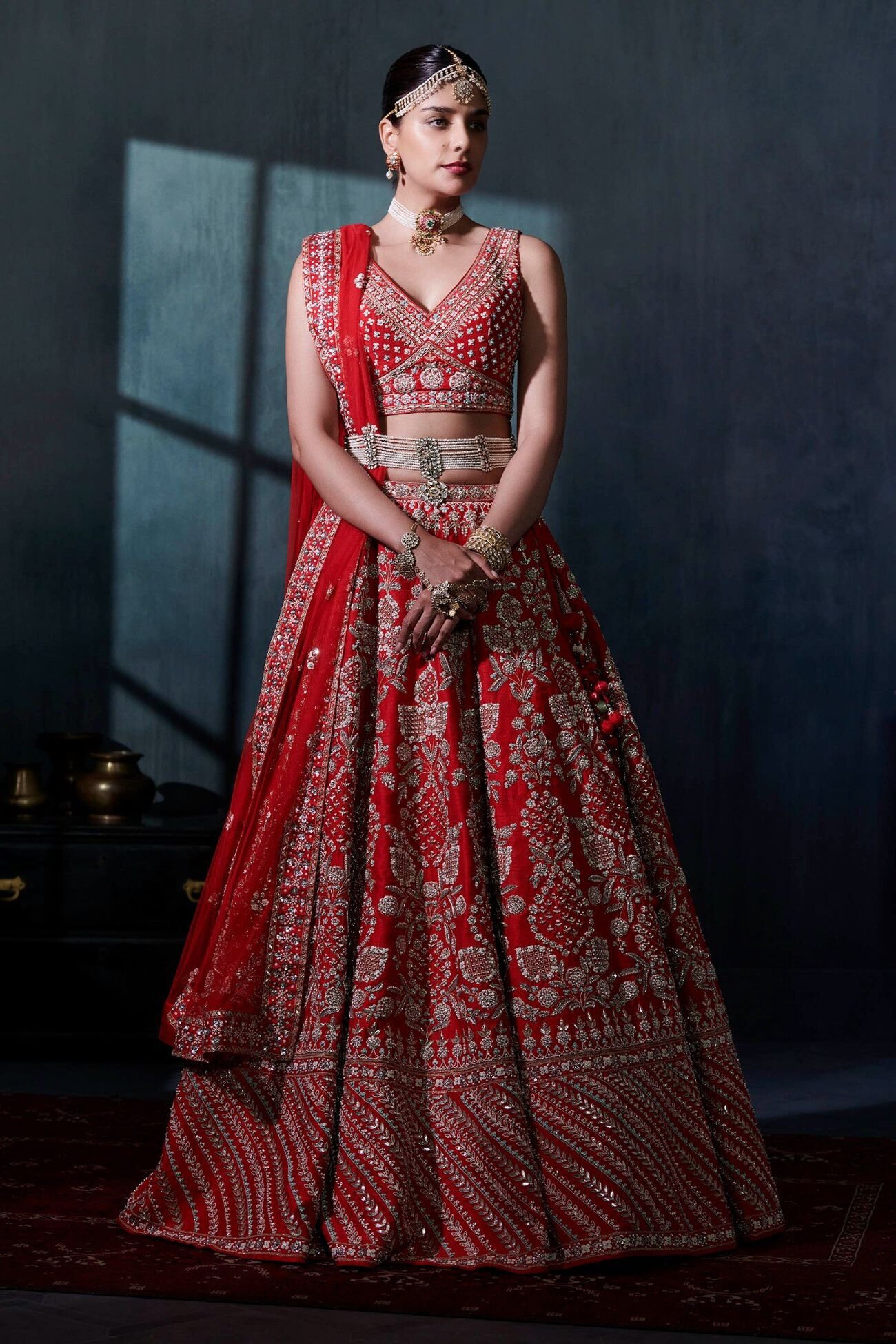 Lehenga Set - Red