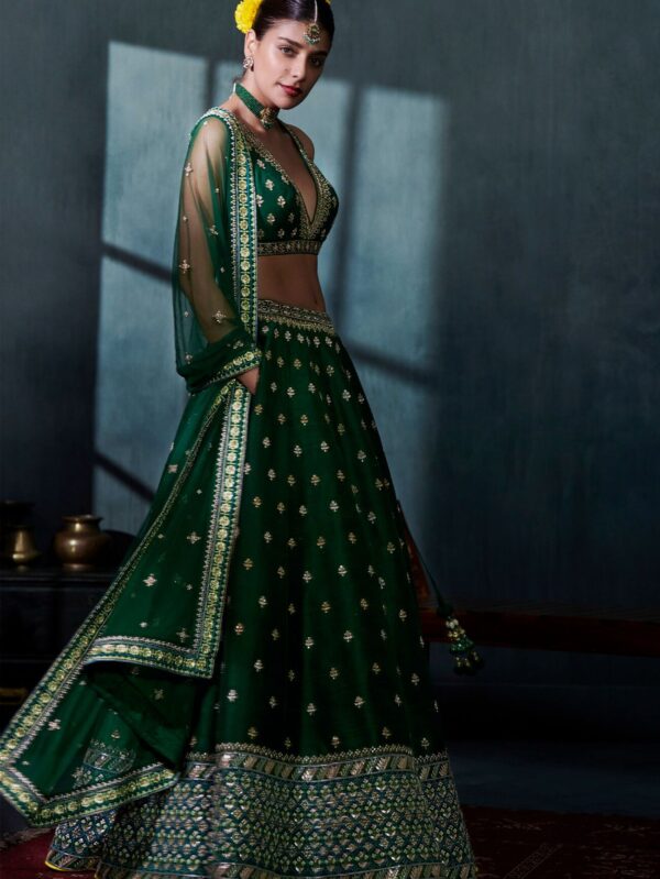 Lehenga Set - Emerald Green
