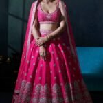 Lehenga Set - Carrot Pink