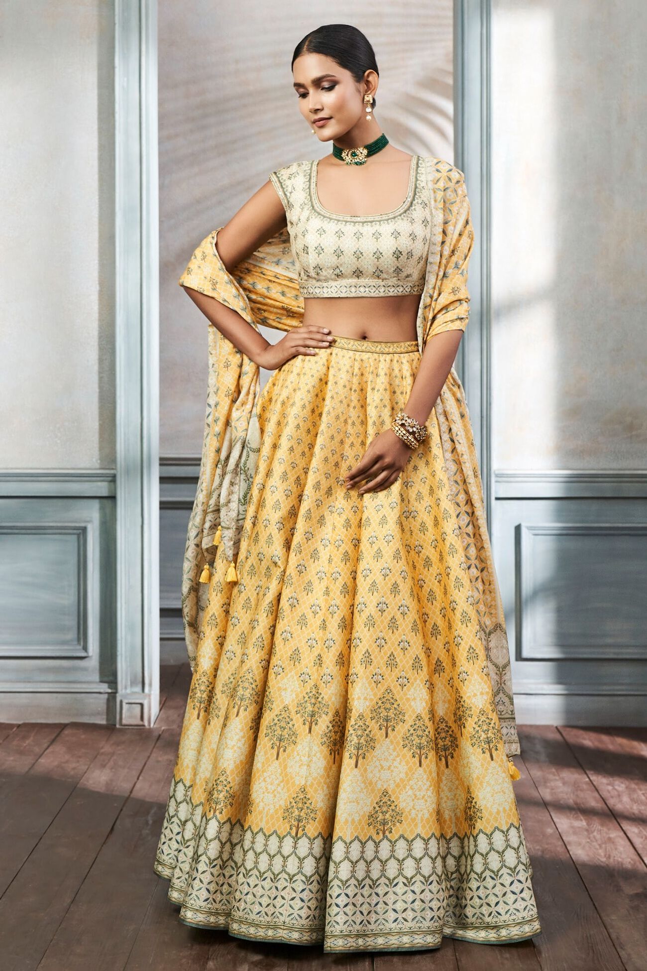 Lehenga Set - Mustard