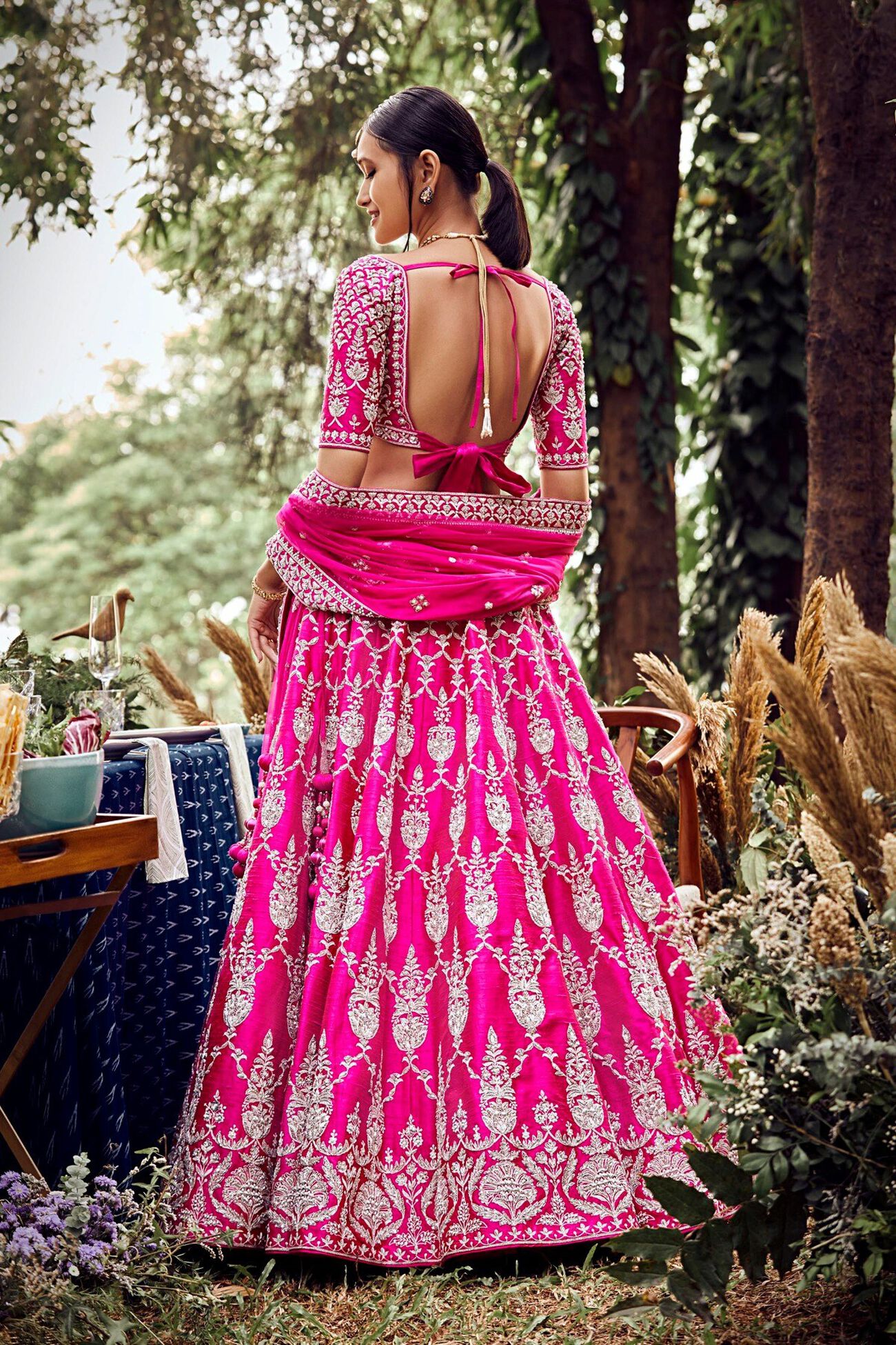 Classical Aantika Lehenga in Pink - Image 2