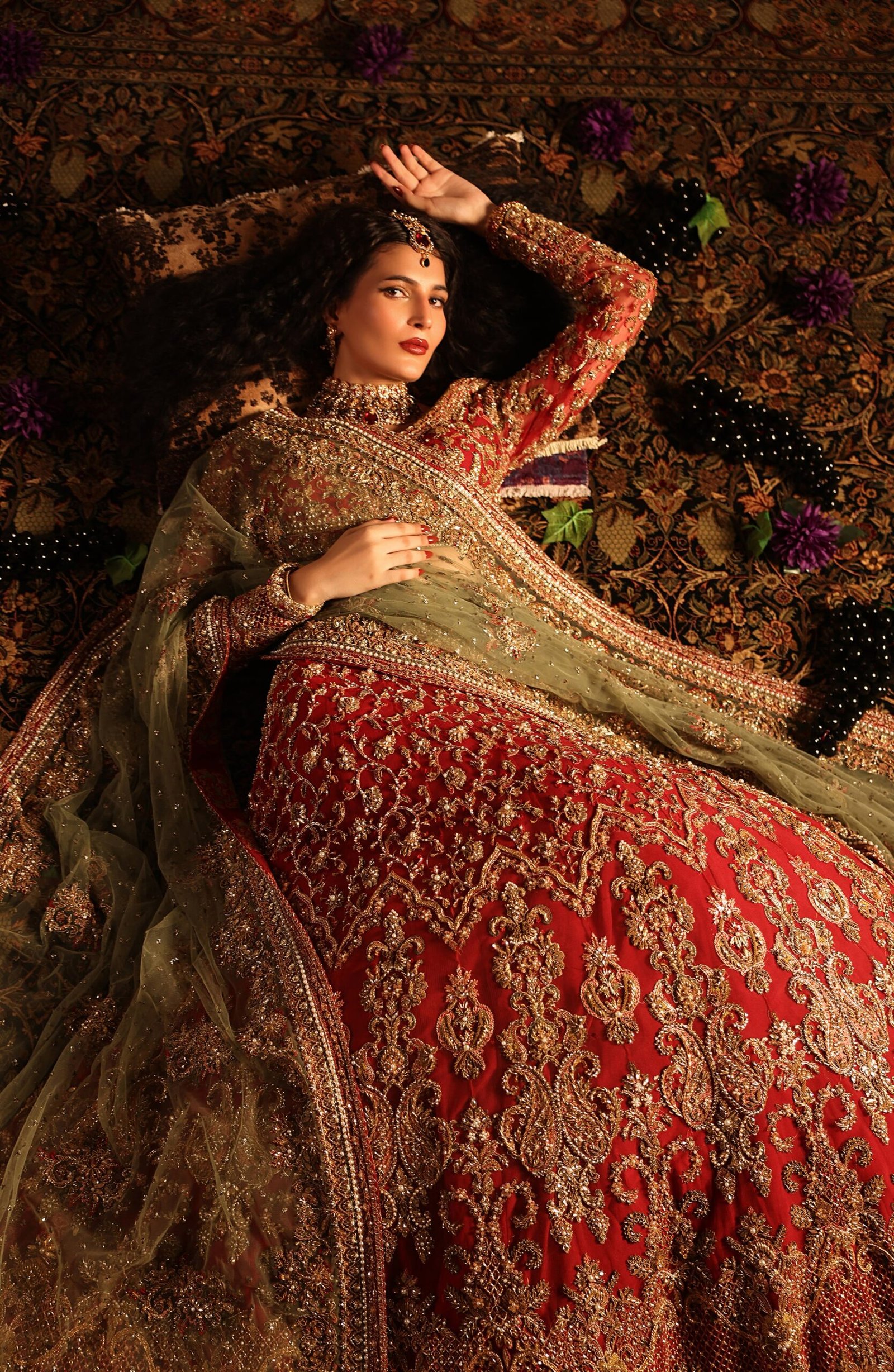 Red Bridal Lehenga