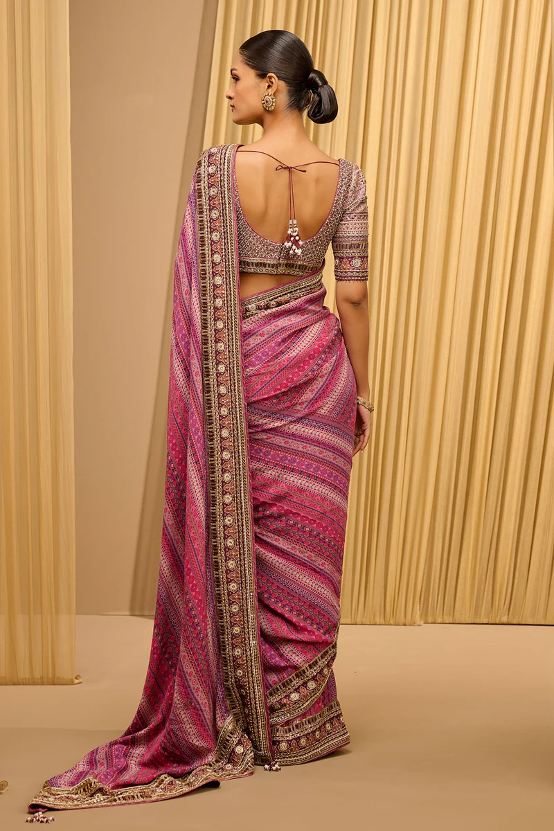 Classic and Modern Printed Saree - Image 2