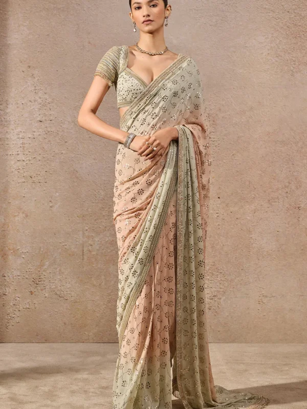 Mukaish Saree