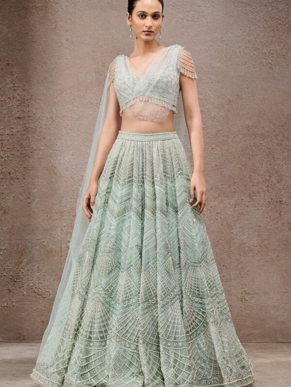 Lehenga With Drape