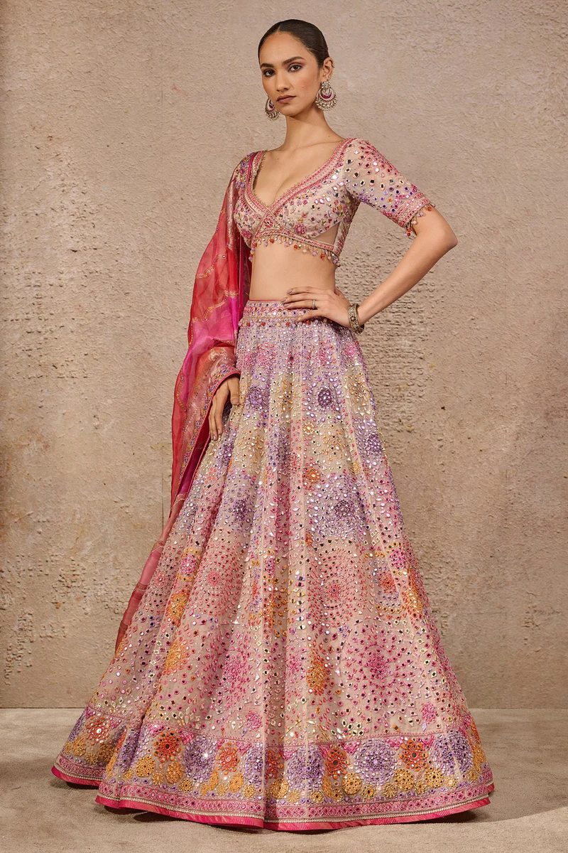 Hand Embroidered Lehenga - Image 4
