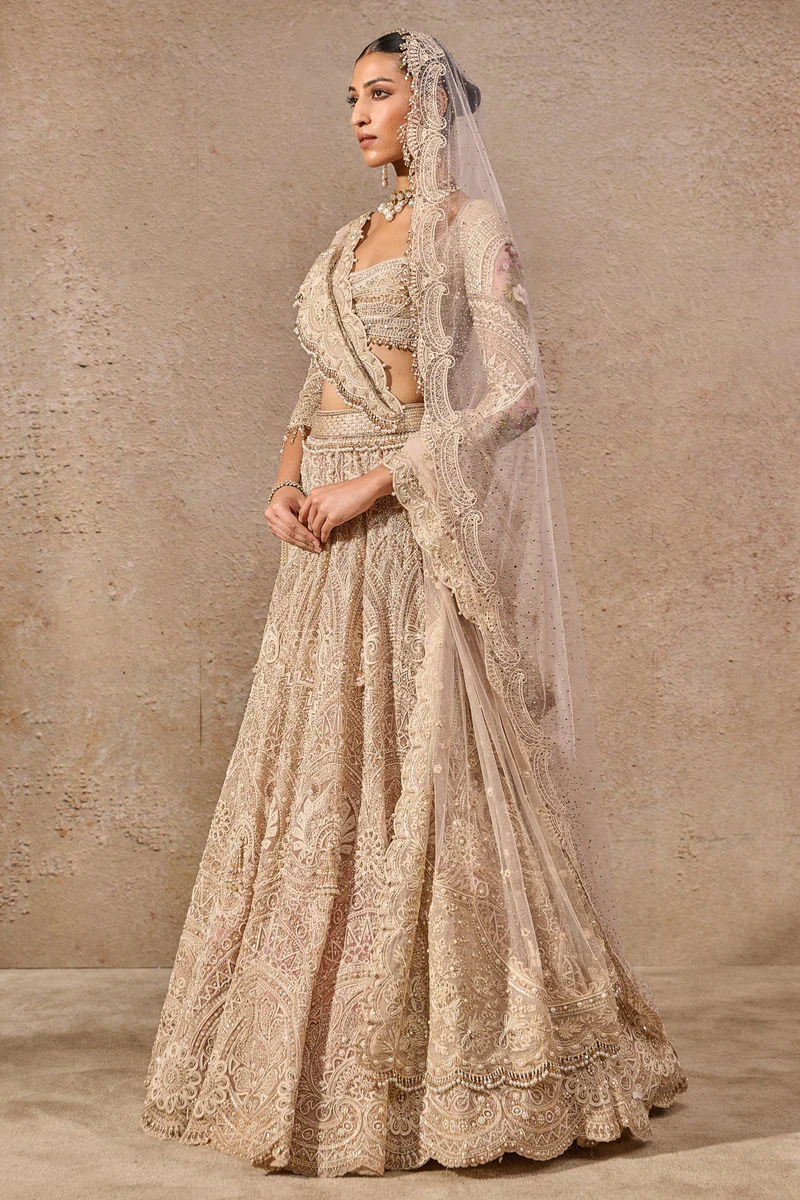 Stunning Resham Embroidered Lehenga - Image 3