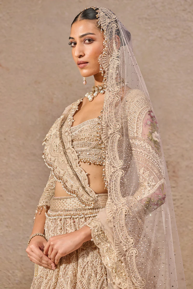 Stunning Resham Embroidered Lehenga - Image 2