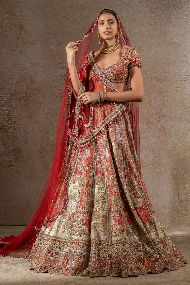 Pichwai Embellished Lehenga - Image 4