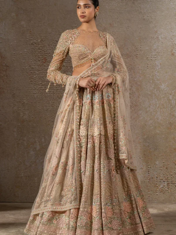 Lehenga Set with Drape