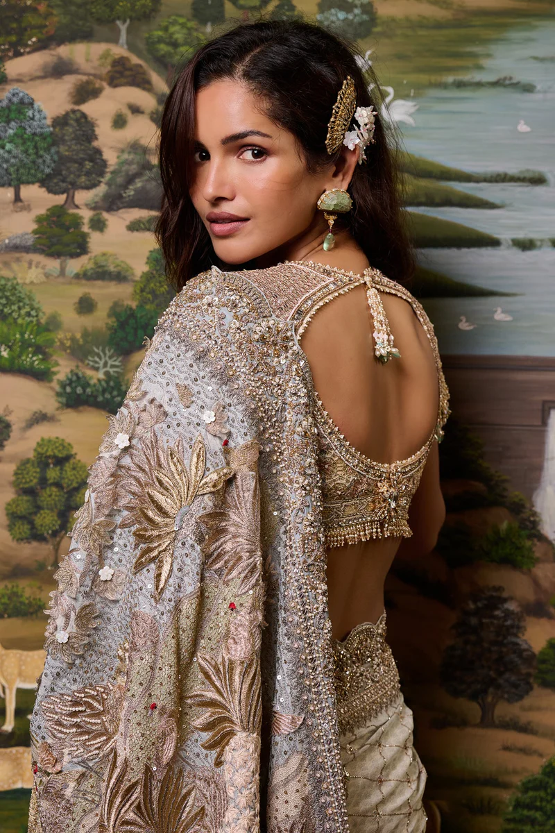 Embellished Pichwai Saree - Image 2