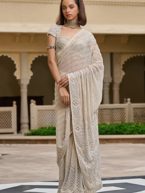 Embroidered Saree