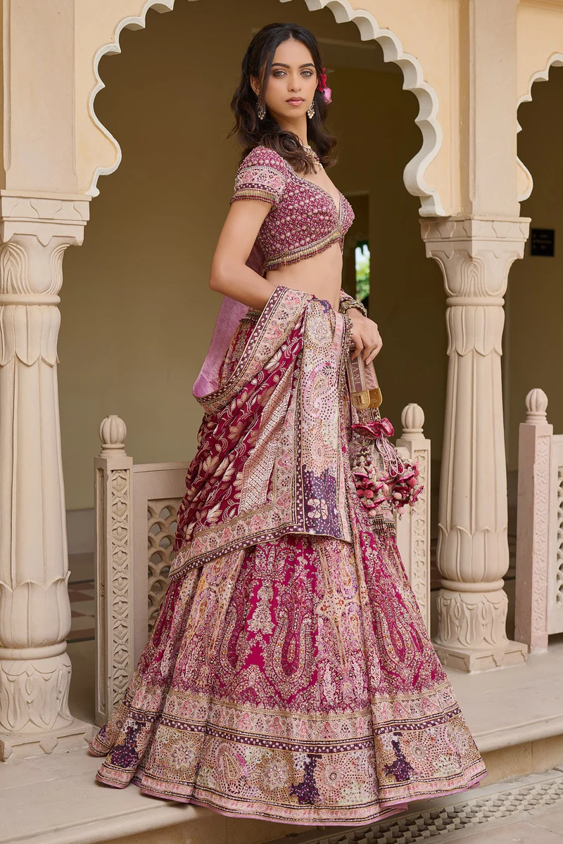 Kashida Stunning Embroidered Kalidar Lehenga - Image 5