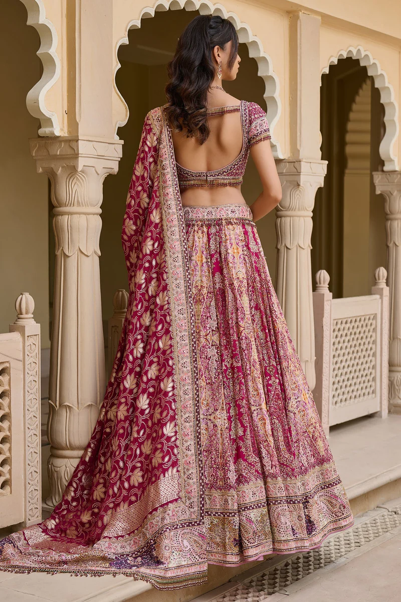Kashida Stunning Embroidered Kalidar Lehenga - Image 2