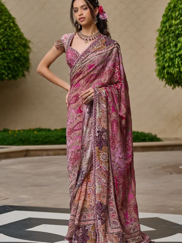 Embroidered Saree