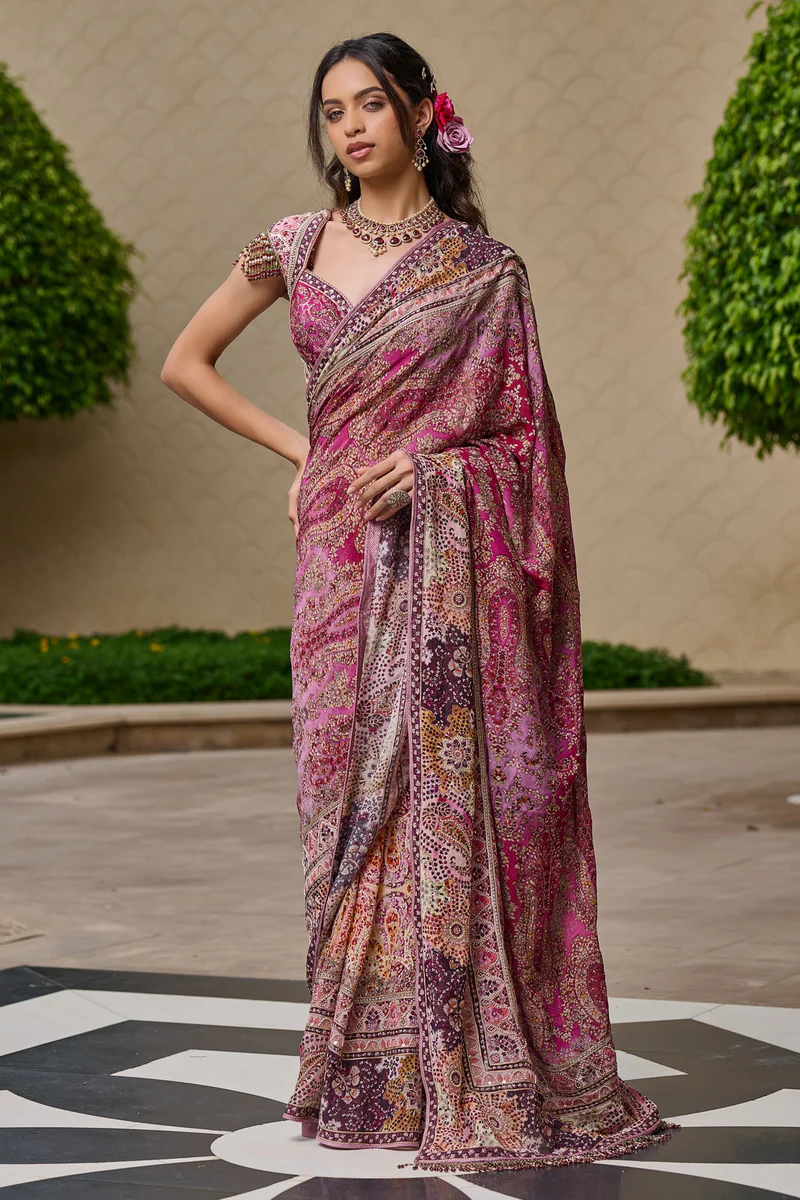 Embroidered Saree
