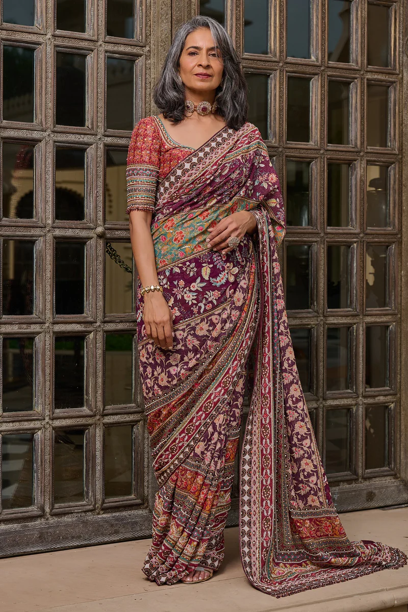 Kashida Saree