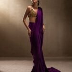 purple saree