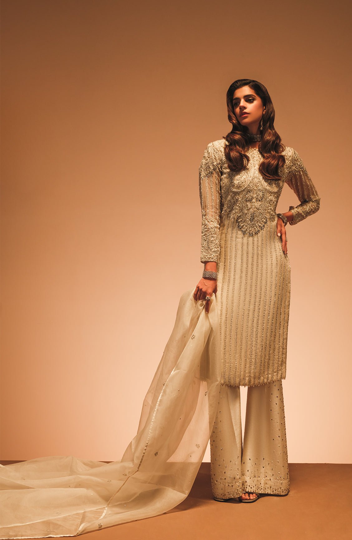 White Shirt Paired with Palazzo Pants - Image 3