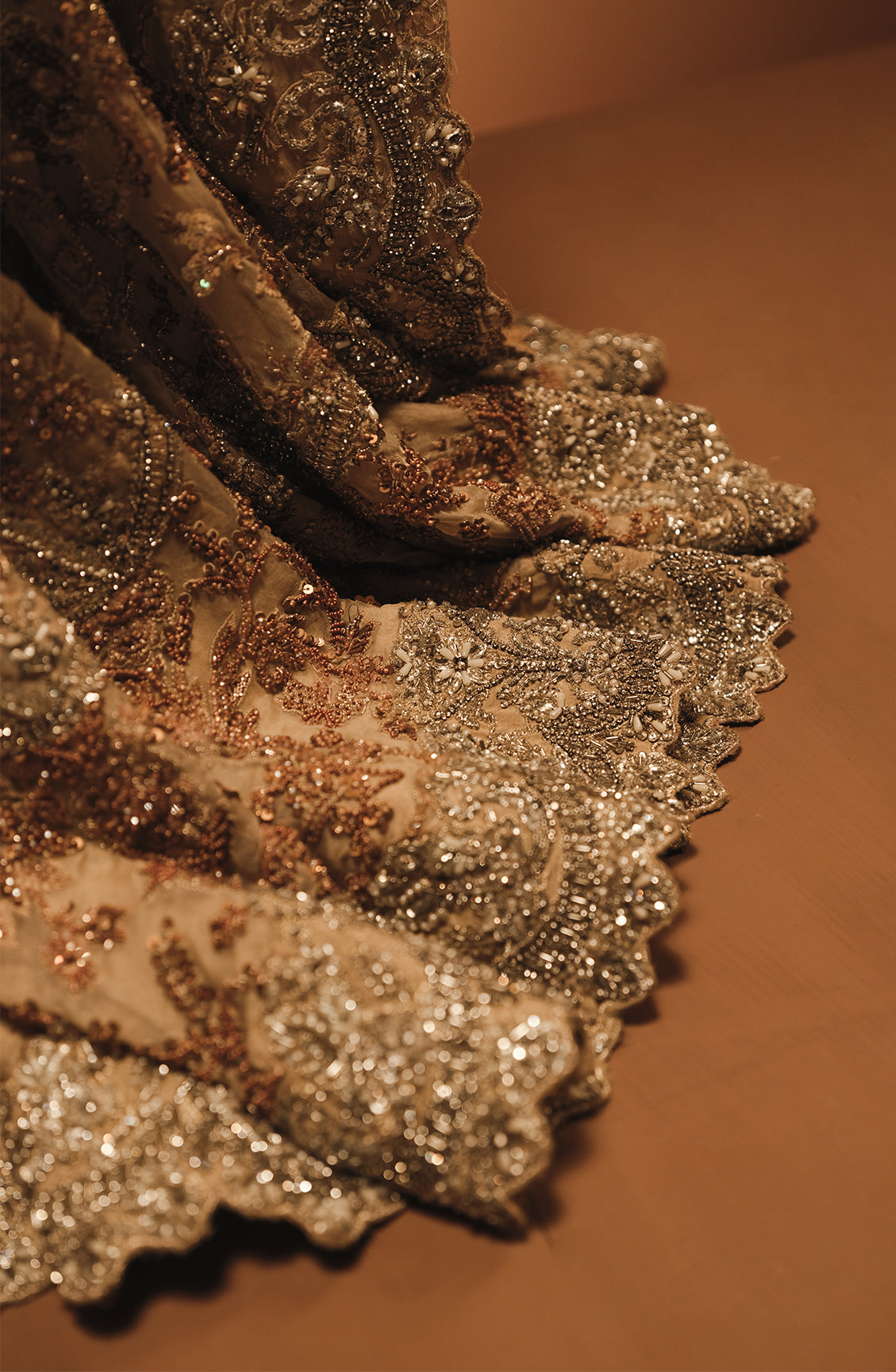 Shirt in French Beige Paired with a Farshi Gharara - Image 2