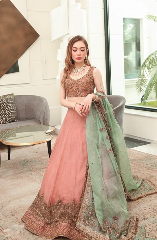 Lehenga with Silk Choli and a Dupatta - Image 3